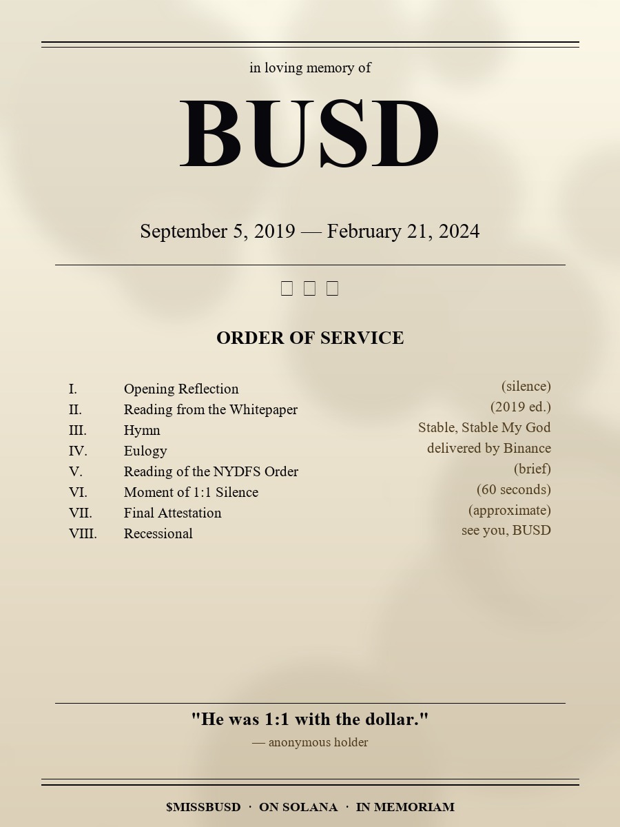 Funeral program